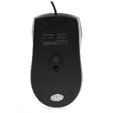 Мышь проводная Crown CMM-31 черный, 1000 dpi, USB, кнопки - 3