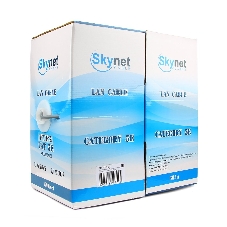 Кабель SkyNet Premium FTP indoor 2x2x0,51, медный, FLUKE TEST, кат.5e, однож., 305 м, box, серый
