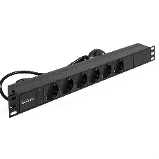 Блок розеток горизонтальный ExeGate ServerPro PDU-19H602 Al-6S-EU2, 19