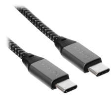Кабель Satechi ST-U4C25M USB Type-C - USB Type-C 0.25м для зарядки и передачи данных (до 100W), серый космос