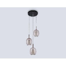 Подвесной светильник Ambrella light LH11156/3 BK/WH/TI черный/белый/янтарь E27*3 max 60W D425*1500