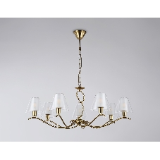 Люстра Ambrella light LH57093/7 BS/FR латунь/белый матовый E14/7 max 40W D840*790