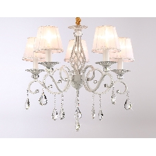 Светильник Ambrella light TR4547/5 WH/SL белый/серебро E14/5 max 40W D565*500