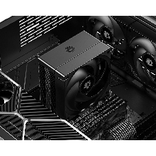 Кулер для процессора ID-COOLING SE-214-XT V2 черный LGA1851/1700/1200/115X/AM5/AM4 (16шт/кор, TDP 200W, PWM, 4 тепл.трубки прямого контакта, FAN 120мм) RET