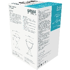 Светильник садово-парковый Gauss Aura на постамент 200x200x310мм, 170-240V/50Hz, 1xE27, Max.60W, IP: 54, 1/6
