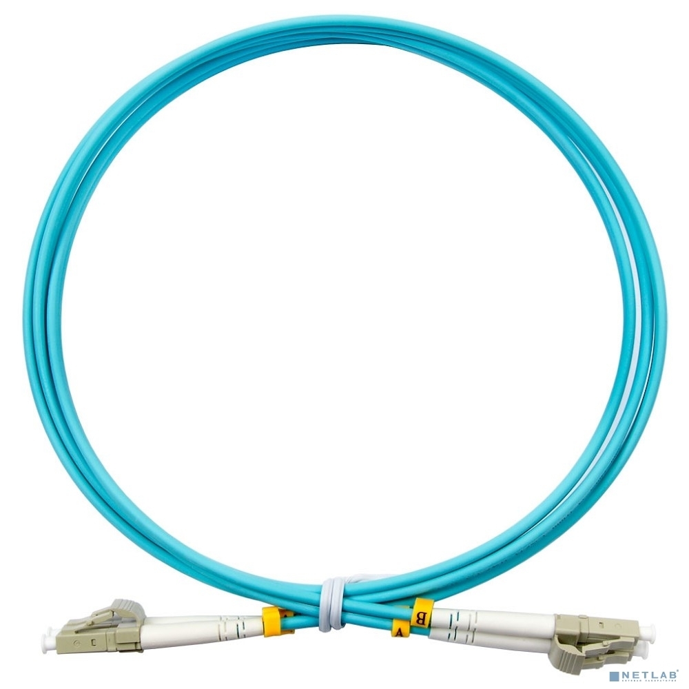 Шнур оптический Cabeus FOP-50-LC-LC-0,5m duplex LC-LC 50/125 мм OM3 0,5м LSZH