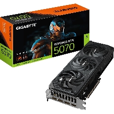 Видеокарта Gigabyte GeForce RTX 5070 WINDFORCE OC, 12 GB GDDR7, 192 bit, 3xDisplayPort, HDMI, GPU 2805 MHz