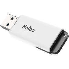Флешка USB Netac U185 (NT03U185N-064G-32WH), 64Gb, USB 3.0, R/W 100/25, белый/серый