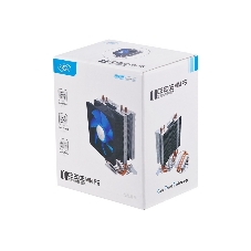 Кулер для процессора DEEPCOOL ICE EDGE MINI FS V2.0 синий, 80 мм, алюминий/медь, 2200 об/мин, 24.7 дБ, 3 pin, 100 Вт, 112 мм