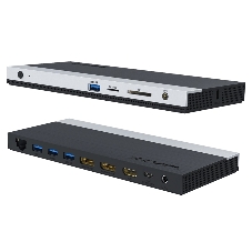 USB-концентратор Docking Station WAVLINK USB-C 4K Universal/85W PowerDelivery/2xUSB3.0/2xUSB2.0/1xUSB C/1xDP 4K 30HZ/1xHDMI 4K 30HZ/1xVGA/1xGigabit LAN/1xAudio In/Out/1xSD/Micro SD CardReader