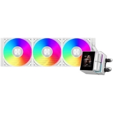 Система водяного охлаждения PcCooler GT360M Display ARGB Soc-AM5/AM4/1200/1700/1851 белый 4-pin 15-33.7dB Al LCD 310W Ret (GT360M-WHAWXX-GL)