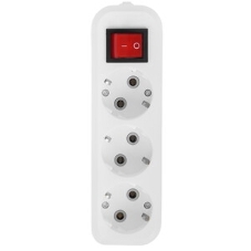 Удлинитель с заземлением Defender L330 16 А, 5 м, заземление, выключатель