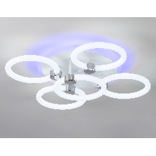 Потолочный светодиодный светильник FA3841/4+1 WH белый 70W 3000K-6400K+RGB D538*115 (ПДУ РАДИО 2.4G)