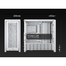 Корпус Corsair Frame 4000D RS White, Midi-Tower, белый, 3 x 120 мм