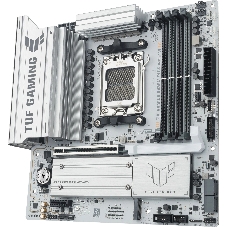 Материнская плата Asus TUF GAMING B850M-PLUS WIFI7 W, AM5, AMD B850, 4xDDR5, 4xSATA, 3xM.2, 1xPCIe 5.0 x16, 1xPCIe 3.0 x1, 1xDP, 1xHDMI, 1x2.5Gb LAN, Wi-Fi 7, Bluetooth 5.4, 1xUSB-C 20Gbps, 3xUSB-A 10Gbps, 4xUSB-A 5Gbps, 4xUSB-A 2.0, 5x3.5 мм, 7.1, mATX