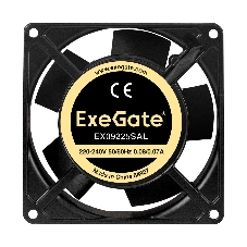 Вентилятор для корпуса ExeGate EX09225SAL черный, 92 мм, 2450 об/мин, 31 дБ