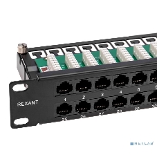 Панель коммутационная Rexant высокой плотности с кабельными органайзерами 19