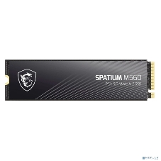 Накопитель SSD MSI M.2 2280 2Tb SPATIUM M560 Client SSD S78-440Q940-P83, PCIe Gen4x4 with NVMe, 3D TLC, R/W 4900/4400