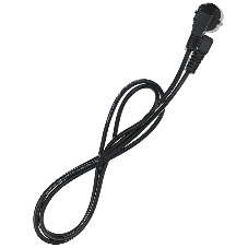 Кабель компьютер - розетка угловой 220V 1.8м (Европейский стандарт) TP021DA-1.8-BK