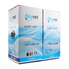 Кабель SkyNet Premium FTP indoor 4x2x0,51, медный, FLUKE TEST, кат.5e, однож., 305 м, box, серый