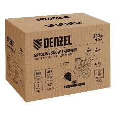 Бензиновая снегоуборочная машина Denzel SB 560, 212cc, ручной старт