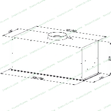 Встраиваемая вытяжка Kuppersberg, 52 см, мощность рециркуляции 650 м3/ч, мощность отвода 1300 м3/ч, сенсорное управление, таймер, турборежим, угольный фильтр KF-ES (доп. Опция), уровень шума 46 дБ, черный