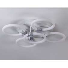 Потолочный светодиодный светильник FA3841/4+1 WH белый 70W 3000K-6400K+RGB D538*115 (ПДУ РАДИО 2.4G)
