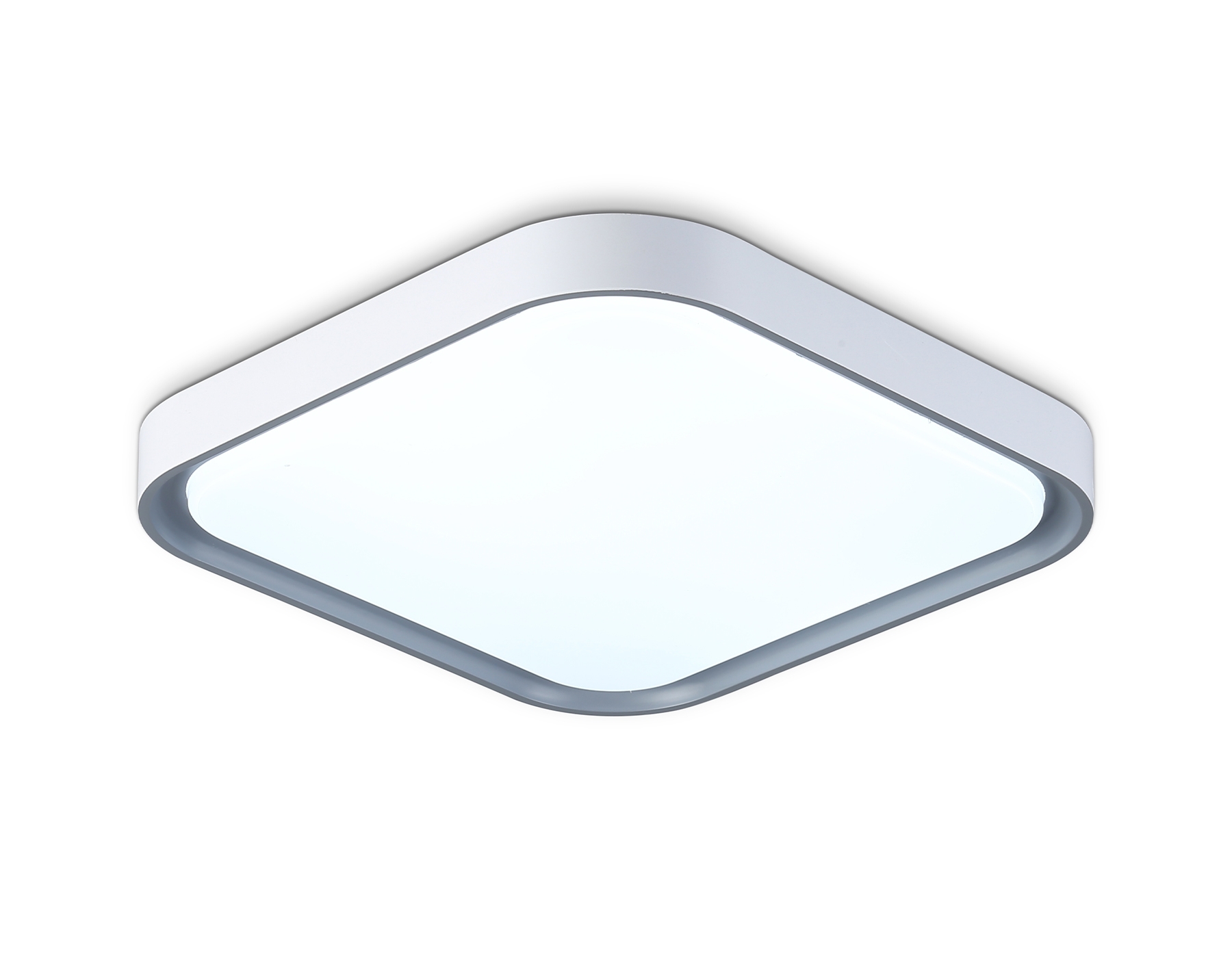 Потолочный светодиодный светильник Ambrella light FZ1250 WH/GR белый/серый 18W 5000K 250*250*60 (Без ПДУ)