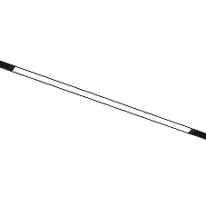 Трековый линейный светильник Ambrella light GL8055 BK черный IP20 27W 3000-6000K 220V 120° 600*25*41
