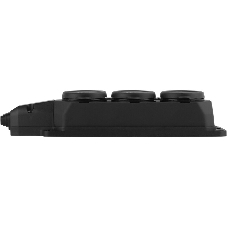 Колодка каучуковая ЭРА с/з 3гн 16A IP44 черная