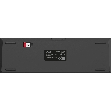 Клавиатура Acer OKR400 гибридная, USB Type-A, Bluetooth, радиоканал, чёрный