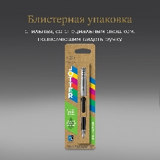 Ручка перьевая Parker Jotter Originals F60 (CW2096430) Black CT M сталь нержавеющая блистер