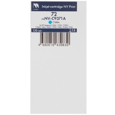 Картридж струйный NVPrint 72 (NV-C9371A) Cyan для HP DesignJet T1100, T1120, T1200, T1300, T610, T620, T770, T790, T2300, T795 (130 мл)