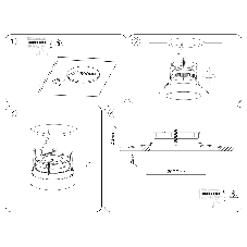 Светильник Ambrella light TN51817 BK черный IP20 GX53 D100*63