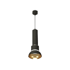 Светильник Ambrella Light XP8111007 SBK/PYG/CL черный песок/золото желтое полированное/прозрачный GX53