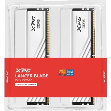 Оперативная память ADATA XPG Lancer Blade, DDR5, 64GB (2x32GB), 5600 MHz, CL46, с радиатором, белый