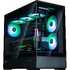 Компьютерный корпус ZALMAN P30 V2, MATX, черный, WINDOW, 2x3.5