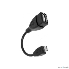 Кабель Rexant (18-1181) USB кабель OTG mini USB на USB шнур 0.15M черный