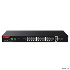 Коммутатор неуправляемый IP-COM G1128P-24-410W PoE, 28 портов, 26x1 Гбит/с, SFP 2x1 Гбит/с, PoE 24x30 Вт (до 370 Вт)