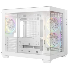 Компьютерный корпус Deepcool CG330 3F без БП, боковое окно (панорама), 3x120мм ARGB PWM вентилятора, черный, mATX