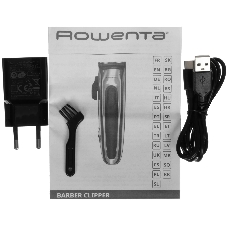 Машинка для стрижки Rowenta TN1551E0 серебристый/черный (насадок в компл:12шт)