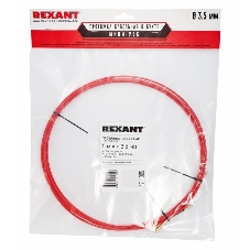 Протяжка кабельная Rexant (мини УЗК в бухте), стеклопруток, d=3,5мм, 5м красная