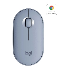 Мышь беспроводная Logitech Pebble M350 серый, 1000 dpi, радиоканал, Bluetooth, USB, кнопки - 3