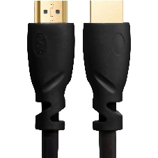Кабель GCR Premium 1.8m HDMI 2.0, HDR, Ultra HD 4K60 Hz/5K30Hz, 3D, Ethernet 18.0 Гбит/с, OD8.0 мм, 28/26 AWG, черный