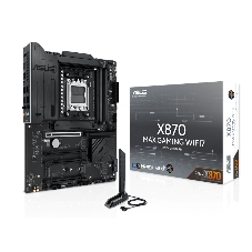 Материнская плата ASUS X870 MAX GAMING WIFI7, AM5, AMD X870, 4xDDR5, 4xSATA, 3xM.2, 1xPCIe 5.0 x16, 2xPCIe 4.0 x16, 1xPCIe x1, 1xHDMI, 2xUSB-C 40Gbps (USB4), 1xUSB-A 10Gbps, 3xUSB-A 5Gbps, 4xUSB-A 2.0, 1x2.5Gb LAN, Wi-Fi 7, Bluetooth 5.4, 3x3.5 мм, 7.1, ATX
