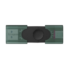 Флешка USB Kingston DataTraveler Duo (DTDEG2/256Gb), 256Gb, USB3.2/Type-C, R/W 150/60, зеленая