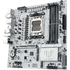 Материнская плата Asus TUF GAMING B850M-PLUS WIFI7 W, AM5, AMD B850, 4xDDR5, 4xSATA, 3xM.2, 1xPCIe 5.0 x16, 1xPCIe 3.0 x1, 1xDP, 1xHDMI, 1x2.5Gb LAN, Wi-Fi 7, Bluetooth 5.4, 1xUSB-C 20Gbps, 3xUSB-A 10Gbps, 4xUSB-A 5Gbps, 4xUSB-A 2.0, 5x3.5 мм, 7.1, mATX