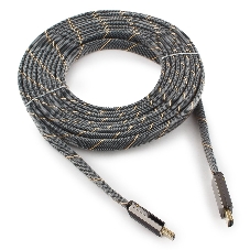 Кабель Cablexpert HDMI, серия Platinum, 4,5 м, v2.0, M/M, плоский, позол.разъемы, металлический корпус, нейлоновая оплетка, блистер