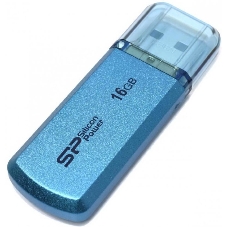 Флешка USB Silicon Power Helios 101 (SP016GBUF2101V1B), 16Gb, USB 2.0, Type-A, R/W 18/12, голубой