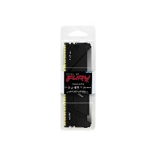 Оперативная память Kingston Fury Beast, DDR4, 8GB (1x8GB), 3200MHz, CL16, DIMM, с радиатором, RGB, черный